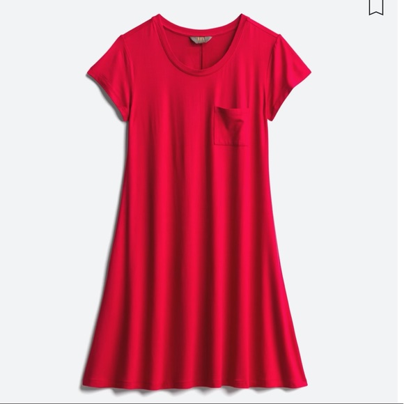 41 Hawthorn Dresses | Mix By 41 Hawthorne Alison Knit T-Shirt Dress | Color: Red | Size: S | Chnvance's Closet